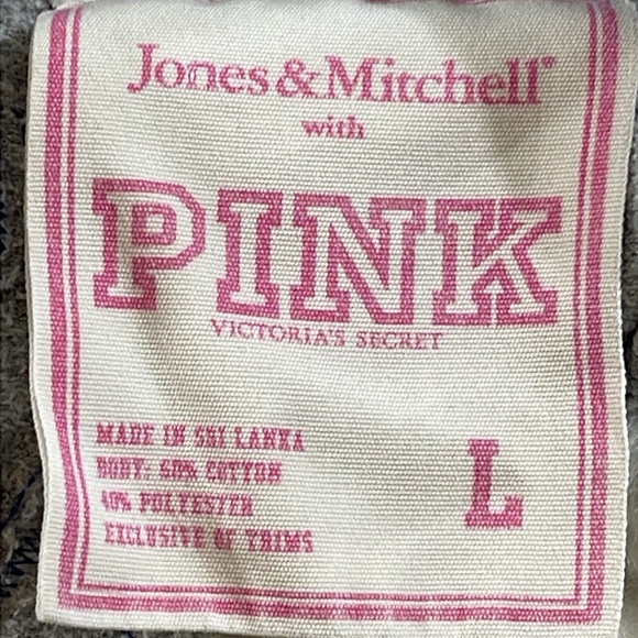 VICTORIA’S SECRET PINK U.S. NAVY Wide Leg Lounge Pants Vintage Size Large - Picture 10 of 12